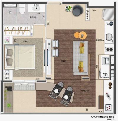 Apartamento, 2 quartos, 54 m² - Foto 5