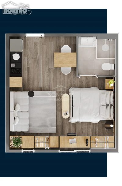 Casa, 1 quarto, 29 m² - Foto 3