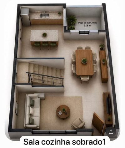 Sobrado, 3 quartos, 164 m² - Foto 2