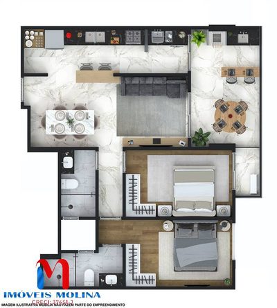 Apartamento, 2 quartos - Foto 4