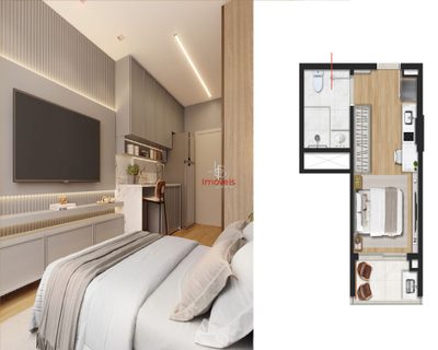 Apartamento, 1 quarto, 32 m² - Foto 4