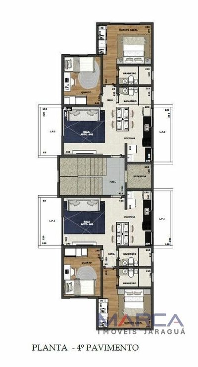 Apartamento, 2 quartos, 50 m² - Foto 2