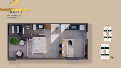 Apartamento, 39 m² - Foto 2