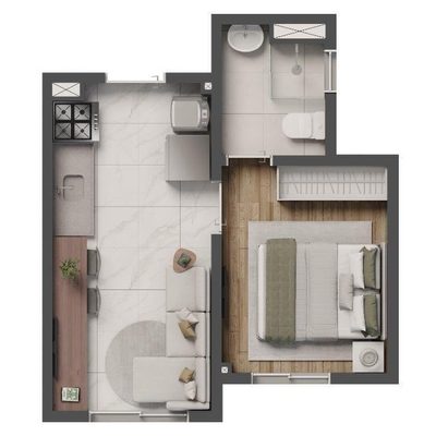 Apartamento, 1 quarto, 24 m² - Foto 5