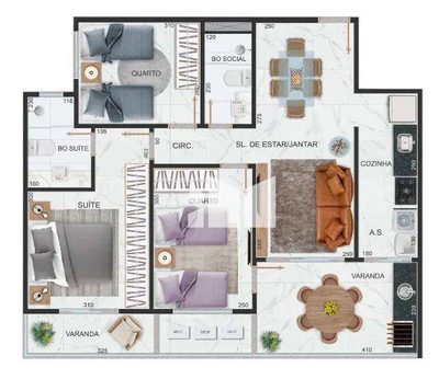 Apartamento, 3 quartos, 80 m² - Foto 3