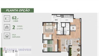 Apartamento, 3 quartos, 62 m² - Foto 3