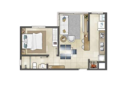 Apartamento, 2 quartos, 59 m² - Foto 3