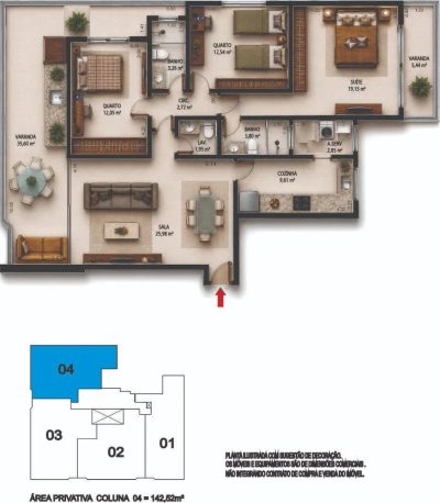 Apartamento, 3 quartos, 135 m² - Foto 5