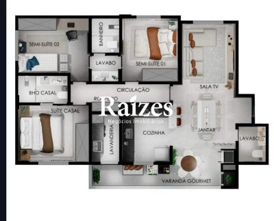Apartamento, 3 quartos, 95 m² - Foto 4