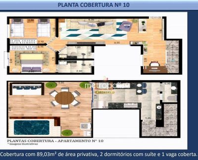 Cobertura, 2 quartos, 89 m² - Foto 2