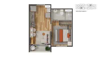 Casa, 2 quartos, 54 m² - Foto 3