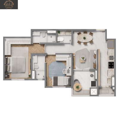 Apartamento, 2 quartos, 74 m² - Foto 4