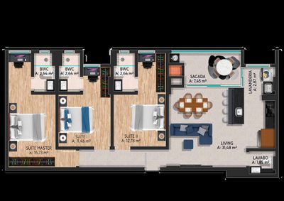 Apartamento, 4 quartos, 159 m² - Foto 1