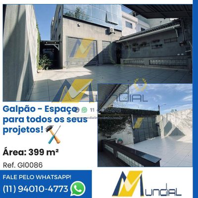 Depósito-Galpão, 399 m² - Foto 1