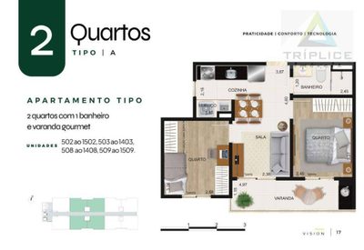 Apartamento, 2 quartos, 44 m² - Foto 2