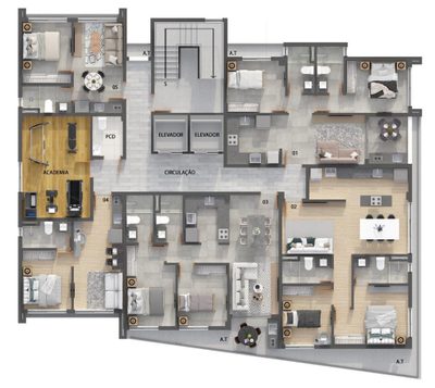 Apartamento, 2 quartos, 59 m² - Foto 4