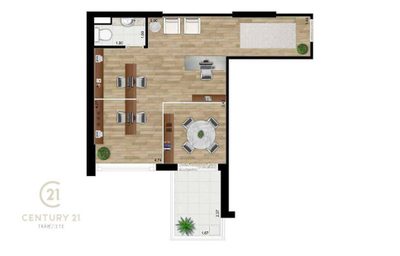 Sala-Conjunto, 39 m² - Foto 2