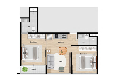 Apartamento, 2 quartos, 41 m² - Foto 4