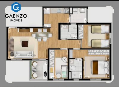 Apartamento, 3 quartos, 74 m² - Foto 4
