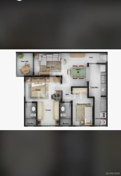 Apartamento, 2 quartos, 70 m² - Foto 2