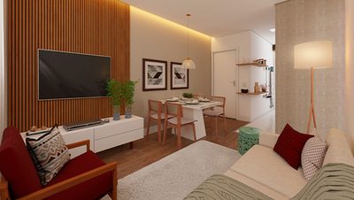Apartamento, 2 quartos, 43 m² - Foto 3