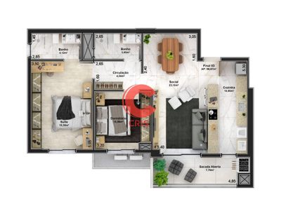 Apartamento, 3 quartos, 163 m² - Foto 5