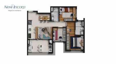 Apartamento, 3 quartos, 83 m² - Foto 2