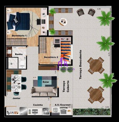 Apartamento, 2 quartos, 41 m² - Foto 3