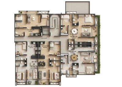 Apartamento, 2 quartos, 60 m² - Foto 2