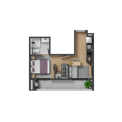 Apartamento, 2 quartos, 35 m² - Foto 5
