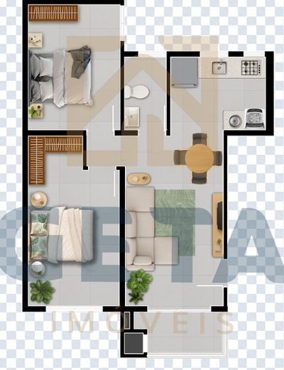 Apartamento, 2 quartos, 49 m² - Foto 4