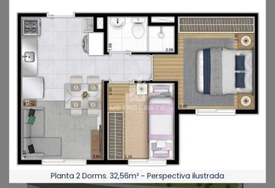 Apartamento, 2 quartos, 33 m² - Foto 4