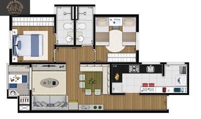 Apartamento, 2 quartos, 64 m² - Foto 3
