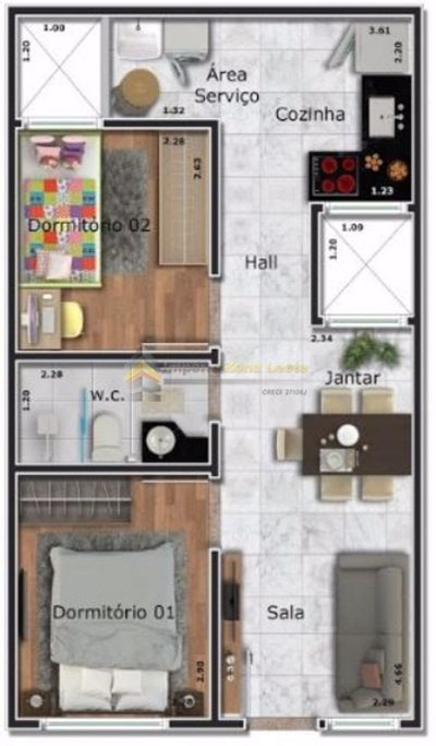 Prédio Inteiro, 33 m² - Foto 2