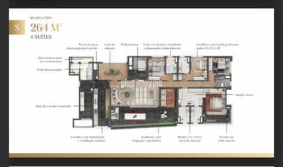 Apartamento, 4 quartos, 264 m² - Foto 3