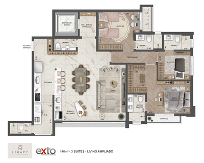 Apartamento, 4 quartos, 140 m² - Foto 5