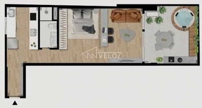 Apartamento, 1 quarto, 55 m² - Foto 3