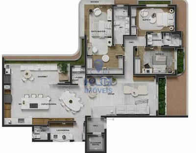 Apartamento, 3 quartos, 407 m² - Foto 4