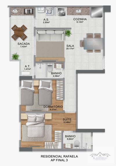 Apartamento, 2 quartos, 70 m² - Foto 4