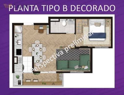 Apartamento, 2 quartos, 40 m² - Foto 3