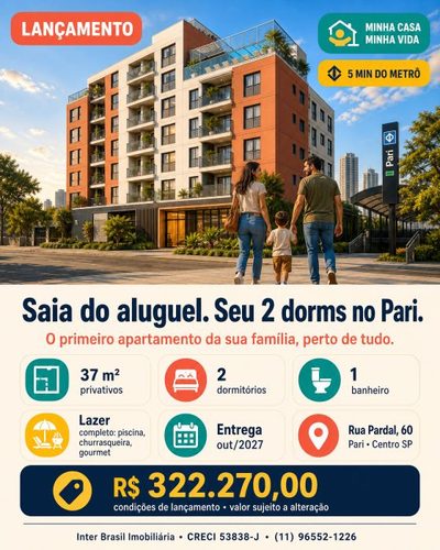 Apartamento, 2 quartos, 37 m² - Foto 1