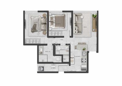 Apartamento, 2 quartos, 60 m² - Foto 1