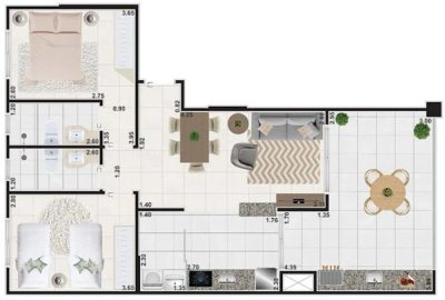 Apartamento, 2 quartos, 79 m² - Foto 4