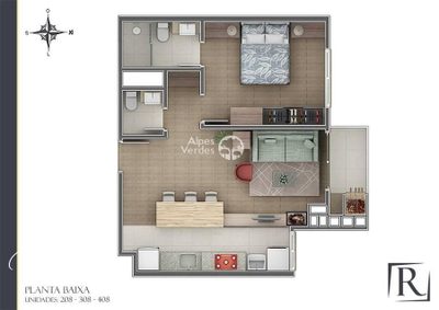 Apartamento, 1 quarto, 53 m² - Foto 4