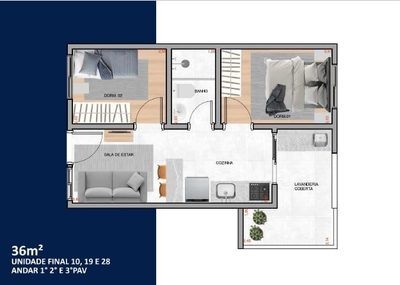 Apartamento, 2 quartos, 30 m² - Foto 4