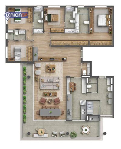 Apartamento, 4 quartos, 218 m² - Foto 5