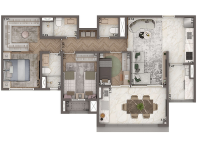 Apartamento, 2 quartos, 88 m² - Foto 5