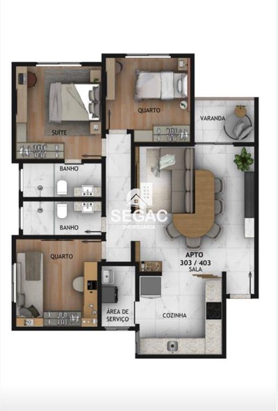 Apartamento, 3 quartos, 84 m² - Foto 5