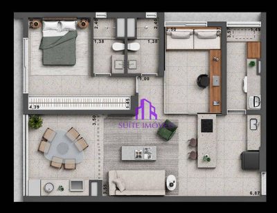 Apartamento, 2 quartos, 96 m² - Foto 1
