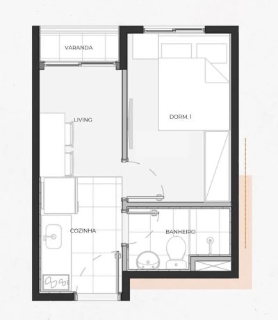 Apartamento, 2 quartos, 30 m² - Foto 3